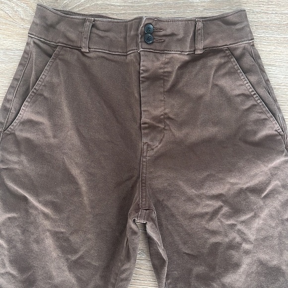 Everlane The Utility kick-out organic cotton high rise brown women’s size 8 - Picture 12 of 16